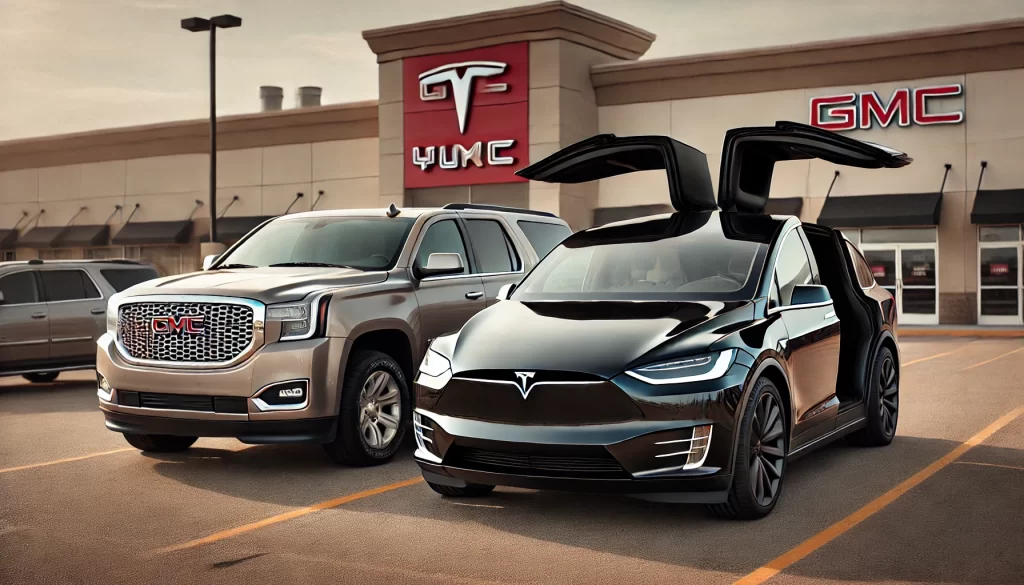 GMC Yukon Dimensions vs. Tesla Model X GMC Yukon vs Tesla Model X